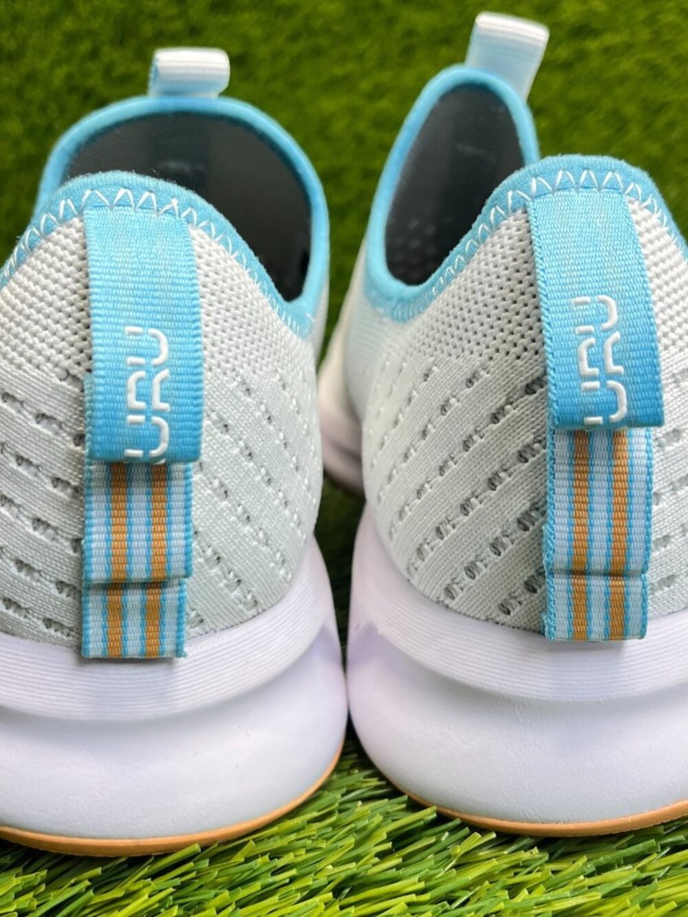 Kuru Atom Slip On Womens Size 7.5 White Blue Gum Athletic Walking Shoes Sneakers - Picture 6 of 10